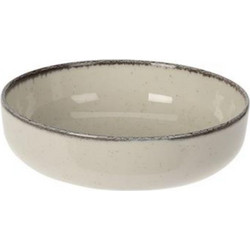 Σετ 6 τμχ Βαθύ Μπολ Πορσελάνης Μπεζ - 15x4,5cm Z24739 - KZ230