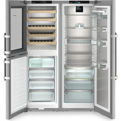 LIEBHERR XRCst 5295 SIDE BY SIDE ΨΥΓΕΙΟ ΚΑΤΑΨΥΚΤΗΣ ΚΑΙ ΣΥΝΤΗΡΗΤΗΣ ΚΡΑΣΙΩΝ ΙΝΟΧ NO FROST ME BIOFRESH PROFESSIONAL KAI HYDROBREEZE