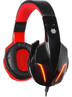 Tracer Battle Heroes Riot V2 Gaming Headset Over Ear Black Red
