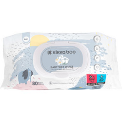 KikkaBoo Cotton Seeds Μωρομάντηλα Χωρίς Οινόπνευμα & Parabens με Χαμομήλι 80τμχ