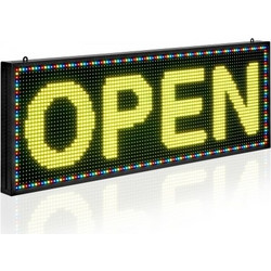 VEVOR Προγραμματιζόμενη LED Πινακίδα 40x14in (101,6x35,6 cm) Scrolling Display Board P10 Full-color