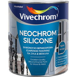 Vivechrom Neochrom Extra Βερνικόχρωμα Διαλύτου Ξύλου & Μετάλλου 30 Λευκό Gloss 0.2lt