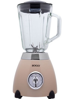 Sogo BAT-SS-5565 Μπλέντερ με Γυάλινη Κανάτα 1.5lt 500W