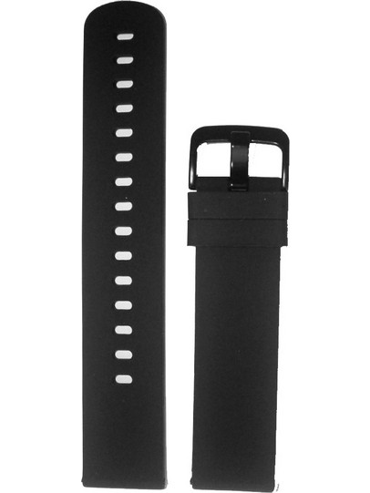 Λουράκι Σιλικόνης SMARTBLACK24 Μαύρο 24mm