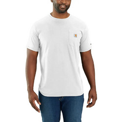 Ανδρικό T-Shirt Force με Τσέπη Λευκό Carhartt - Λευκό