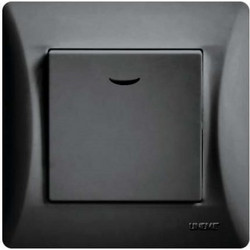 ΔΙΑΚΟΠΤΗΣ ΑΠΛΟΣ A/R & ΛΥΧΝΙΑ ΜΑΥΡΟ Hseries LINEME - Lineme
