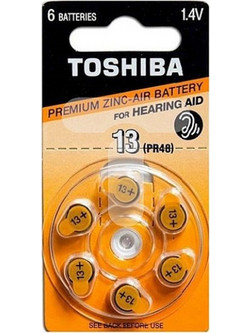 Toshiba Zinc Air 13 6τμχ