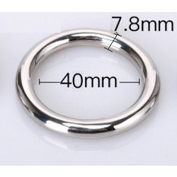 Dream Toys Metal Ring 40mm Δαχτυλίδι Πέους Μεταλλικό 4cm Ασημί