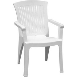 Καρέκλα Πλαστική ΚΛΕΙΩ Λευκή 67x60x89Ycm