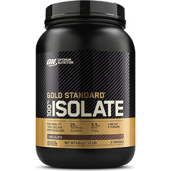 Optimum Nutrition Gold Standard 100% Isolate Chocolate Πρωτεΐνη Ορού Γάλακτος Γράμμωσης 930gr