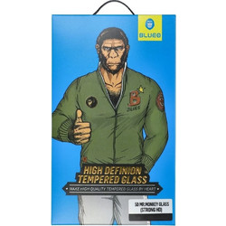 Blueo 5D Mr. Monkey Strong HD Tempered Glass (iPhone 11) Black