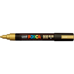 Μαρκαδόρος Uni Posca PC-5M Ανεξίτηλος 2.5mm Χρυσό