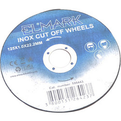 INOX ΔΙΣΚΟΣ ΚΟΠΗΣ 125X22.2X1.0mm - 598443