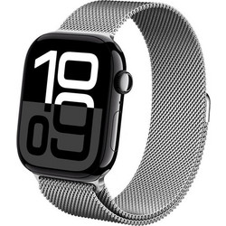 Crong Milano Λουράκι Μεταλλικό Silver (Apple Watch 42 / 44mm)