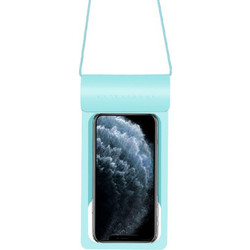 Techsuit - Waterproof Case (TWC1) - for Phones with max. 6.8'' IPX8, 30m - Cyan - (TWC1/CYAN)