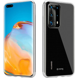 Crong Crystal Slim Cover - Protective Case For Huawei P40 Pro (Clear) - (CRG-CRSLIM-HP40P-TRS)