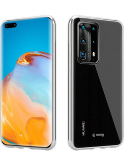 Crong Crystal Slim Cover - Protective Case For Huawei P40 Pro (Clear) - (CRG-CRSLIM-HP40P-TRS)
