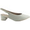 Piccadilly Ανατομικές Γόβες Slingback Δερμάτινες με Χοντρό Χαμηλό Τακούνι Εκρού 1-779-25133-27