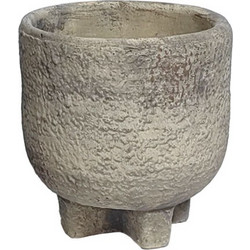MarHome Σετ Κασπώ Τσιμεντένιο με Πόδια Γκρι 12.5x14cm 2τμχ 2/18ΚΙΒ
