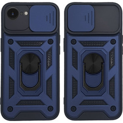 Sonique Ring Armor CamPro Θήκη iPhone 16e / iPhone 17e Blue