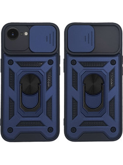 Sonique Ring Armor CamPro Θήκη iPhone 16e / iPhone 17e Blue
