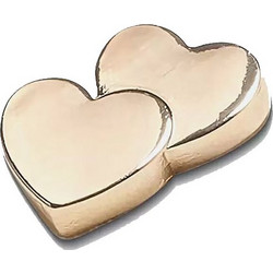 Jibbitz Gold Double Heart CROCS Χρυσό