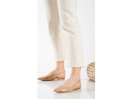 Λουστρίνι slingback μπαλαρίνες ΠΟΥΡΟ