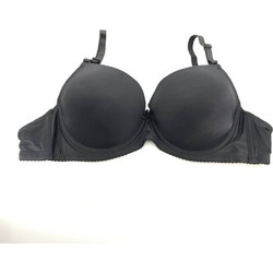 Σουτιέν Push Up με μέτρια Ενίσχυση και Μπανέλα Cup C, Μαύρο