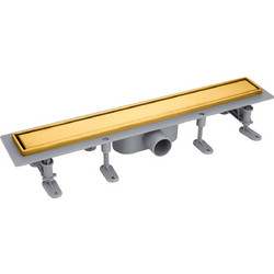 Acquanet Luxor Brushed Gold 3060 - Γραμμικό Σιφώνι Δαπέδου 60 cm