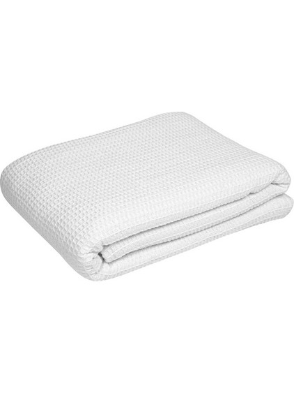 Κουβέρτα Πικέ βαμβακερή 75 25 260x230cm 260gr m2 λευκή Fragente - Σετ 3 c496401