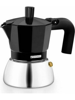 Monix M863009 Μπρίκι Espresso 9Cups Μαύρο