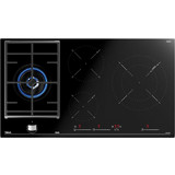 Teka JZC94313ABNBK Εστία Αερίου & Ρεύματος Αυτόνομη με Λειτουργία Κλειδώματος 90x51cm