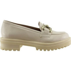 Stefania Γυναικείο Loafer 3160 Μπεζ Λουστρίνι