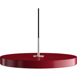 Φωτιστικό Οροφής Asteria Medium Steel 2174C4172 Φ43x4cm Led 1300lm 16W 3000k Ruby Red Umage
