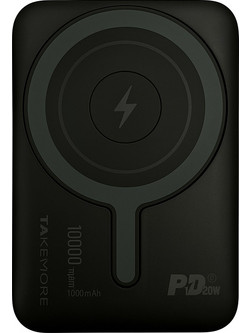 Takemore W020 Power Bank Magnetic Wireless 10000mAh PD 20W Μαύρο