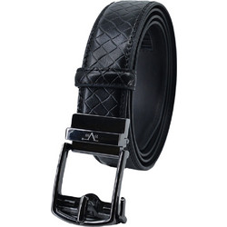 Leather 100 Ανδρική Ζώνη Δερμάτινη Μαύρη 35-BELT-9660