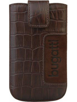 BUGGATI SLIMCASE ΘΗΚΗ ΠΟΥΓΚΙ CROCO DARK BROWN SL