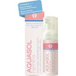 Minerva Pharmaceuticals Aquasol Femina Intimate Cleansing Foam Αφρός Καθαρισμού 40ml