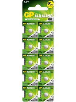 Gp LR66/LR626/AG4/177/SR626/377/G4/SR66 1.50V 10τμχ