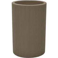 Ποτηροθήκη Ριγέ Taupe Polyester 7.5x7.7x11.7cm ANKOR