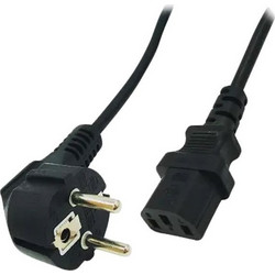 Power Feed Wire Schuko male - IEC-320-C13 female 1.5m 300/500V