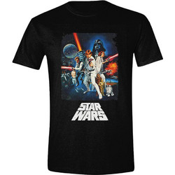 Star Wars A New Hope T-Shirt Retro Poster Size M