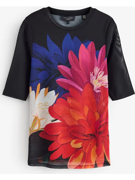 Γυναικεία Μπλούζα Διαφάνια Φλοράλ Ted Baker 281484-Black