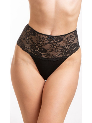 Ψηλομεσο string με δαντελα