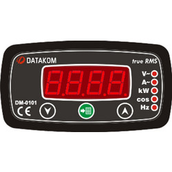 Όργανο πολλαπλών ενδείξεων V,A,Hz,cos και KW True RMS DM-0101 DATAKOM