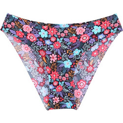 Γυναικείο ψηλόμεσο σλιπ χωρίς ραφές floral MULTICOLOUR