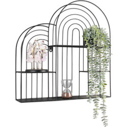 Ράφι Τοίχου Ivy 2530102 54x11x55cm Black