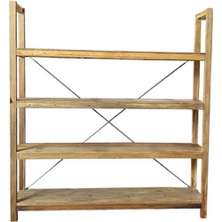 Ραφιέρα Nextdeco ανακυκλωμένο ξύλο teak - mahoni Υ200xM185xΠ39εκ