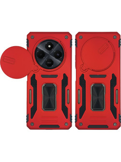 Sonique Ring Armor CamShield Back Cover Red (Xiaomi Redmi 14C 4G / Poco C75 4G / Redmi A4 5G)