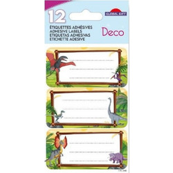 Ετικέτες Global Gift 16 Τεμάχια Dinos